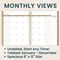 bloom daily planners Undated Ultimate Planner & Calendar, Monthly & Weekly, 9" x 11", Interchangeable Cover